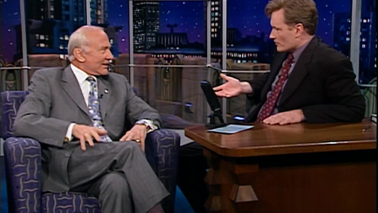 Buzz Aldrin Admits To Conan O'Brien That Moon Landing Was Staged