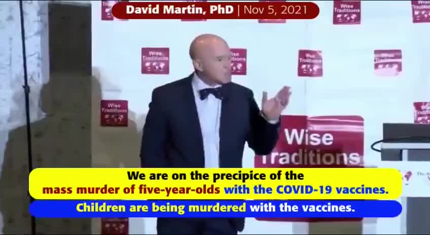 Dr David E Martin ~ We Are On The Precipice Of The Mass Murder Of 5-11 Yo's