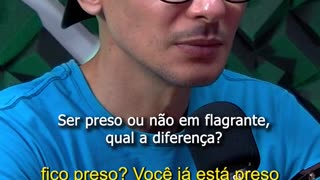 4.Ser preso ou não em flagrante, qual a diferença.