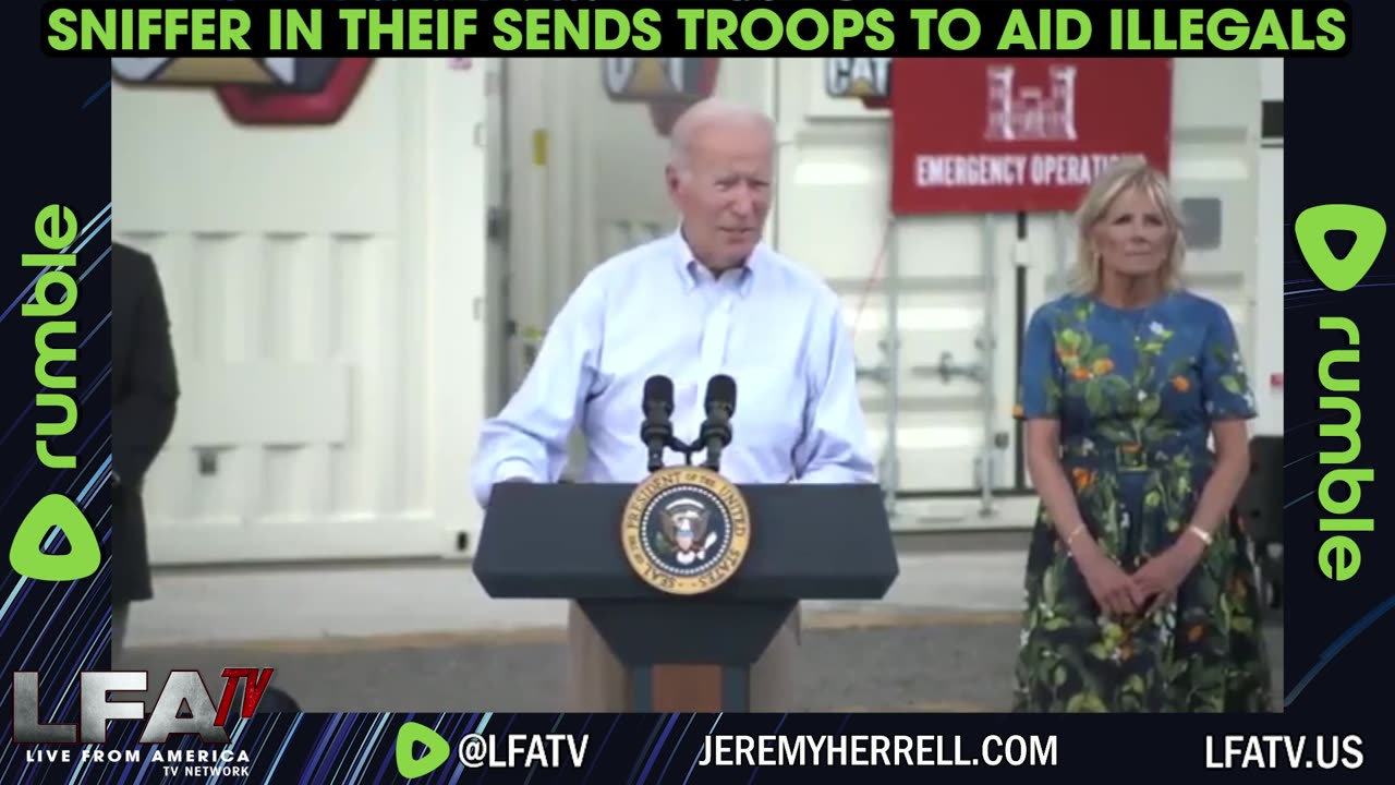 BIDEN SENDS TROOPS TO AID ILLEGALS!