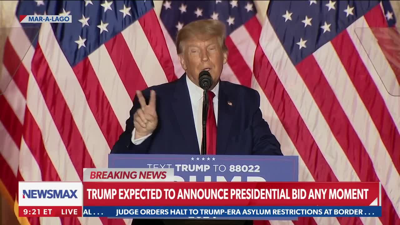 November 15th, 2022: President Donald J Trump announces 2024 presidential run