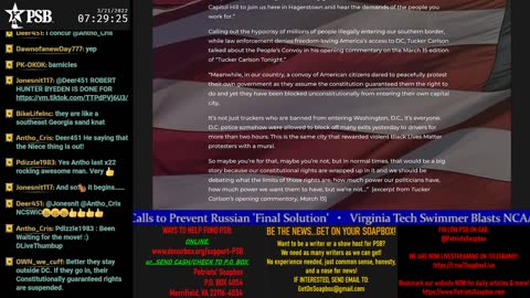 2022-03-21 07:00 EDT - Patriots Soapbox AM: with LadyRWB , MykelJaye & DD