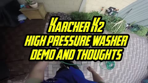 Karcher K2 Pressure Washer - 2 Demo on Pavers