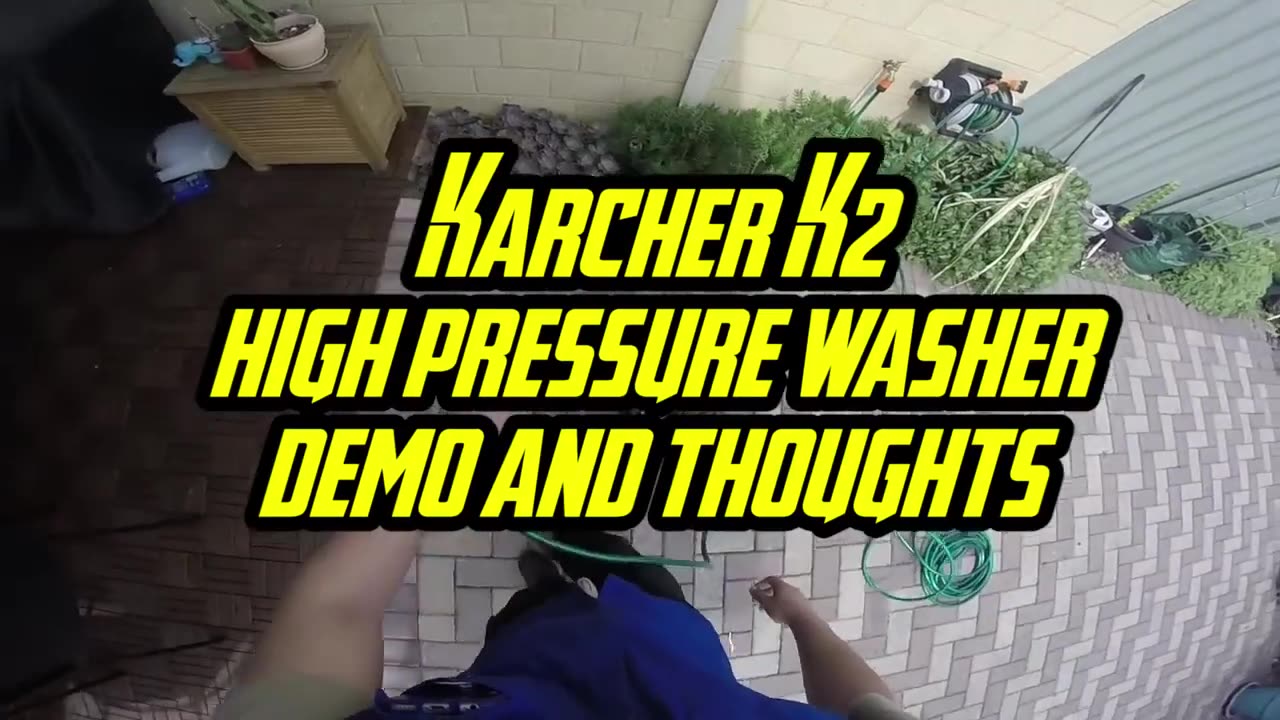 Karcher K2 Pressure Washer - 2 Demo on Pavers