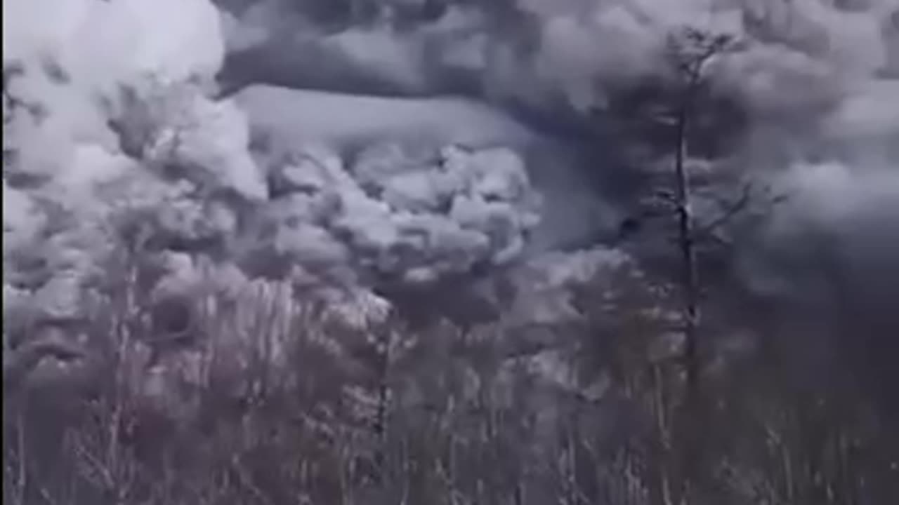 The Shiveluch volcano erupted in Kamchatka, Russia.