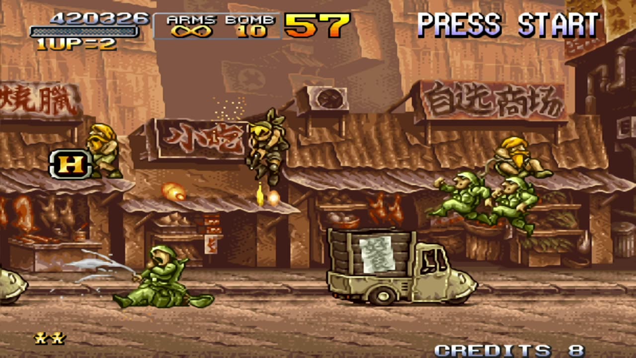 Metal Slug 2 Mission 04 #gamer #retrogaming #arcadegame #metalslug