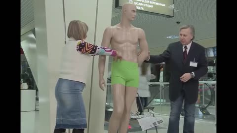 Funny sexy Experiment video#2023 in mall