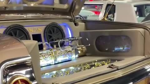 The luxury car appearance display