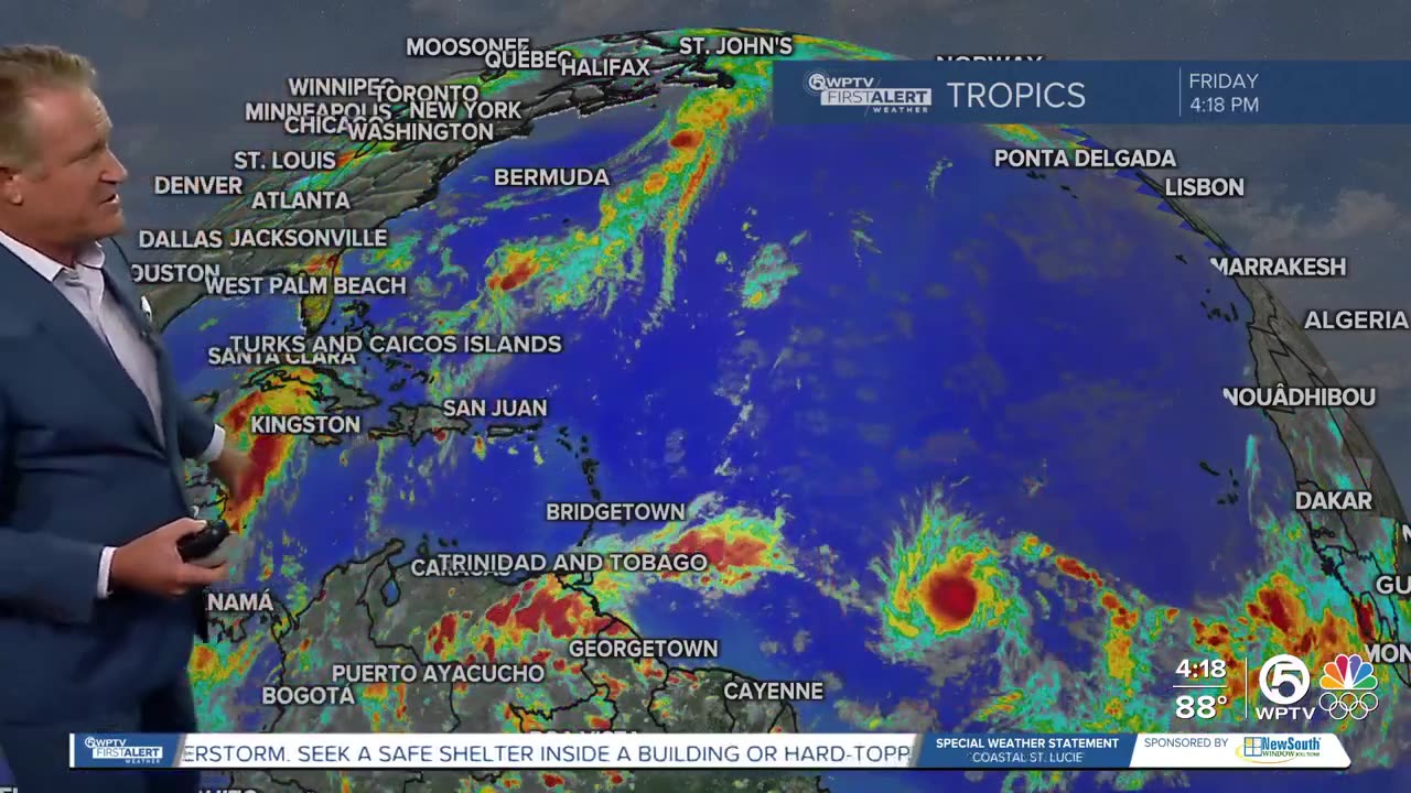 Tropical Depression 2 forms in Atlantic Ocean