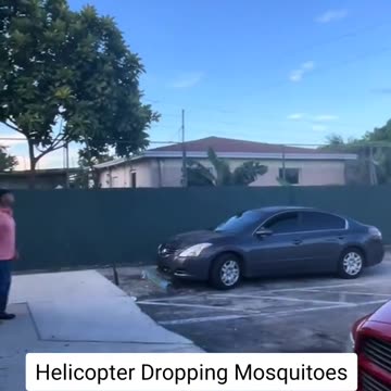 Helicopter dropping🦟🦟🦟Mosquitos