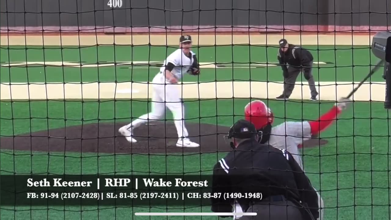 Wake Forest Seth Keener first outing vs. Youngstown State