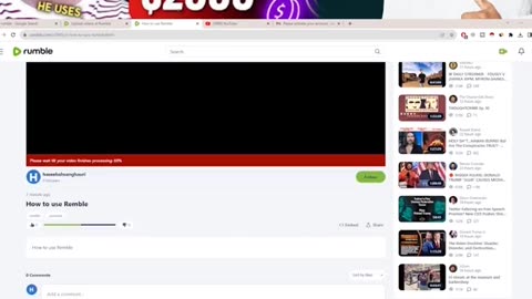 How to creat account on rumble and earn money