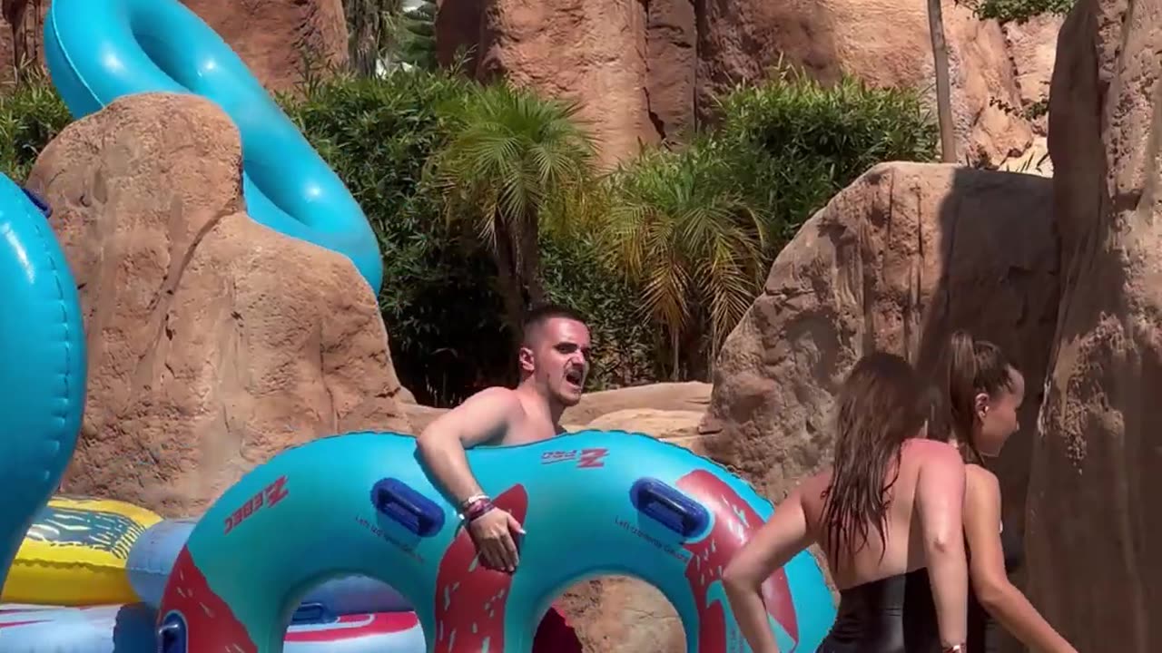 Water Park Water Slide Summer Holiday -Hot Day #waterpark #waterslide