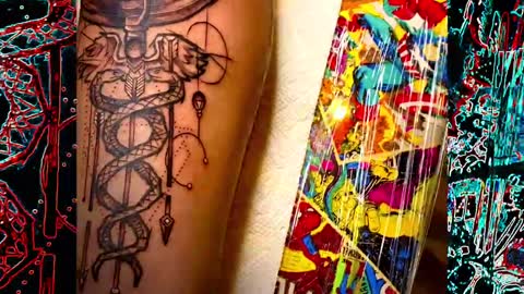 🔥😎Caduceus & Armillary Sphere Tattoo😎🔥