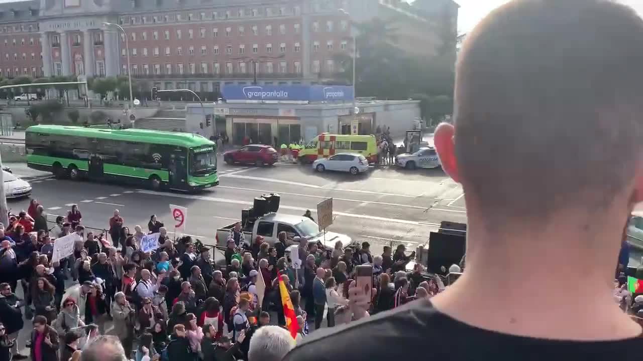 Madrid, Spain - People want medical dictatorship to STOP!