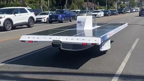 Solar Powered Car Spotted in Los Angeles