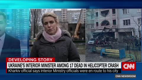 Ukraine’s interior minister among at least 17 killed in helicopter crash