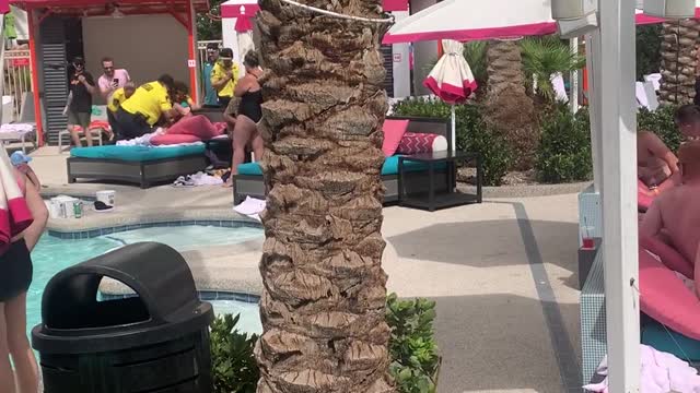 Security Guard Accidently Pulls Man's Trunks Down