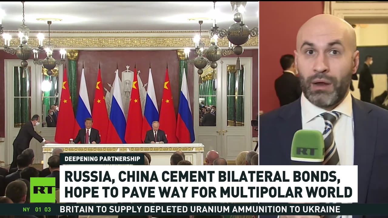 Cina e Russia approfondiscono gli accordi bilaterali della loro parnership strategica contro i paesi occidentali basata sul mondo multipolare SENZA USA,UE,NATO,i loro servi e i loro cagacazzi.riassunto dei momenti salienti dello storico incontro