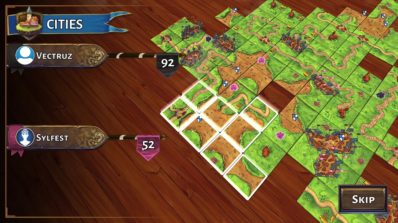 Carcassonne - Partida Online. A arte da guerra!