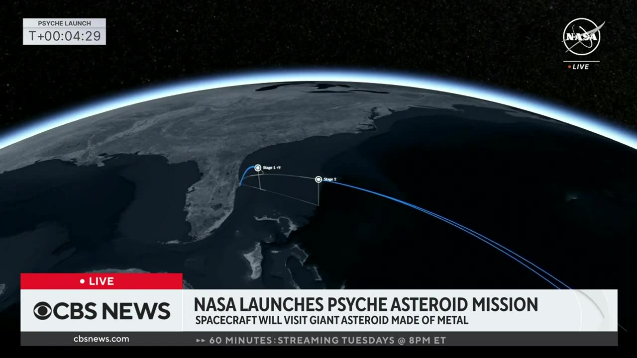 NASA launches Psyche mission to metal-rich asteroid-4K-NASA OFFICAL