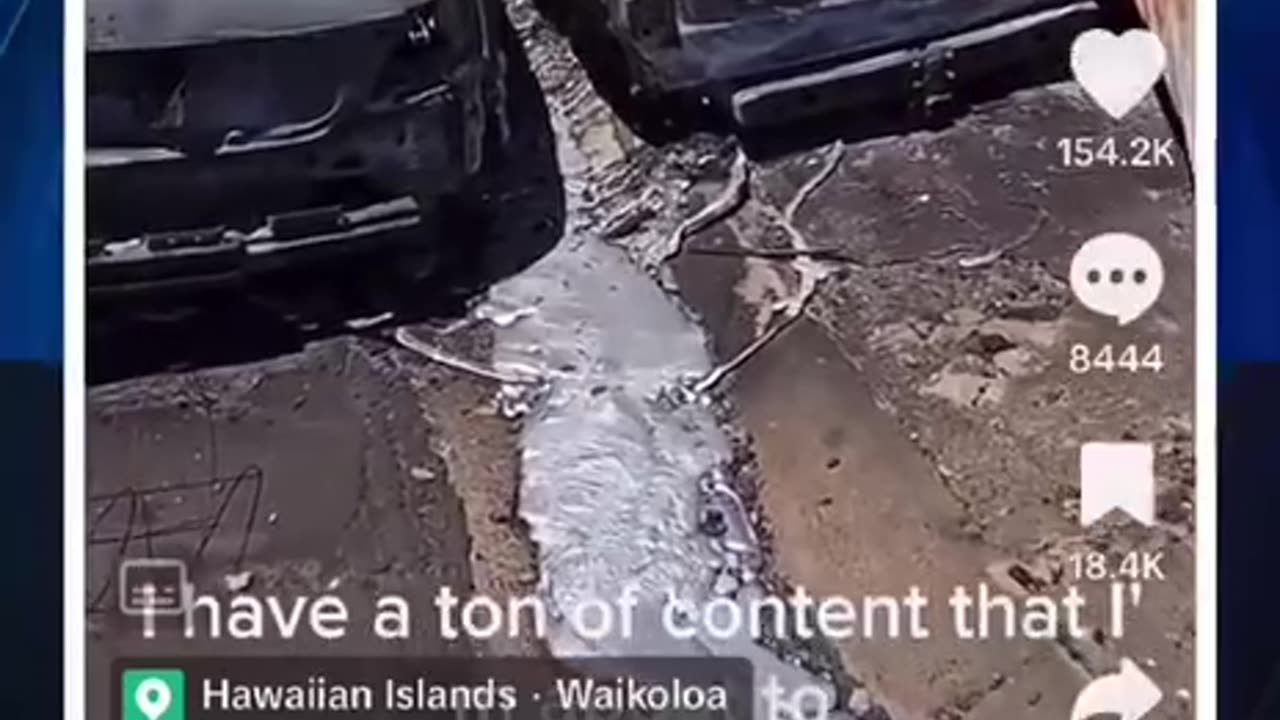 Maui Fires Aluminum Melting but not the Asphalt