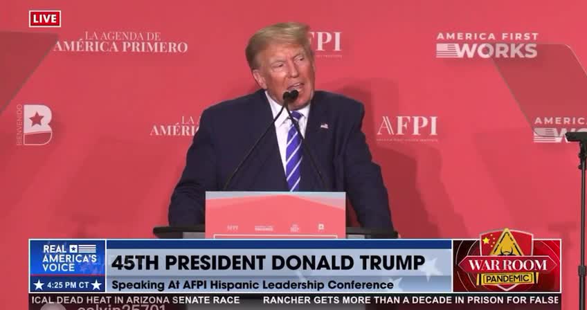 President Trump Today: We are not going to let this Nation go!