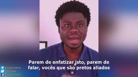 MeanWhile, in pretolandia ... "Jovem" "oprimido" explica que os brancos são "opressores"