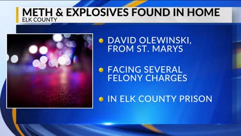 Explosives, meth lead to arrest of St. Marys man, police say