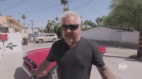 Guy Fieri Eats a Cheesesteak Crepe Diners