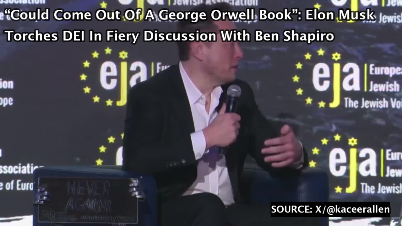 “Could Come Out Of A George Orwell Book”: Elon Musk Torches DEI In Fiery Discussion