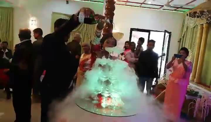 Champagne fountain