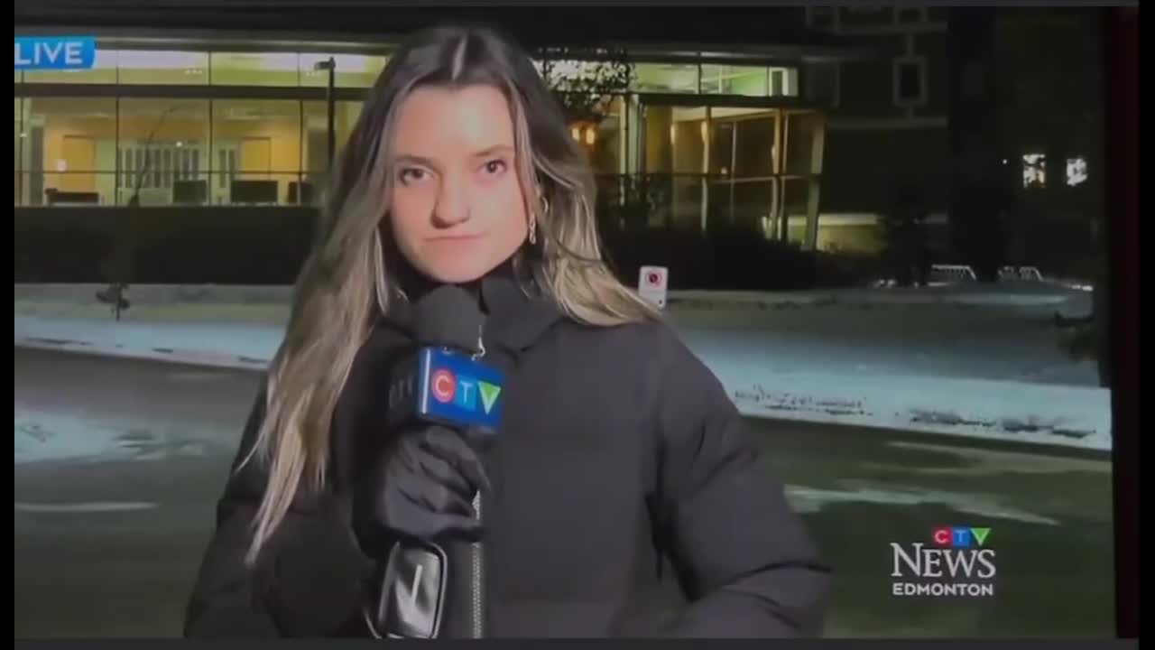 Reporter Jessica Robb of CTV NEWS collapses during a live broadcast