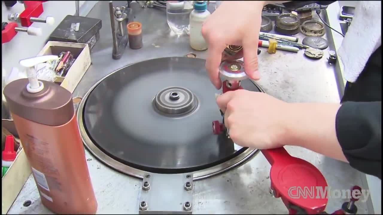 See how diamonds are cut from rocks