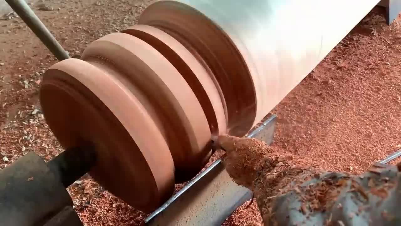 Amazing Woodturning Creative Skills Craft Fastest Easy - Great Art On A Big Wood Lathe