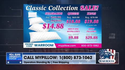 Go To MyPillow.com/warroom And Order Your Body Pillow For 29.88$ !!