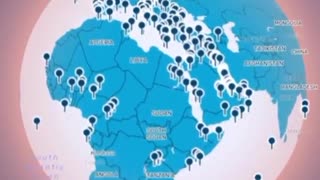 "World Beyond War" showed an interactive map with US military bases around the world