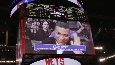 KYLIAN MBAPPE at BROOKLYN talks VICTOR WEMBANYAMA, his NBA ALL-STAR starting FIVE & MORE