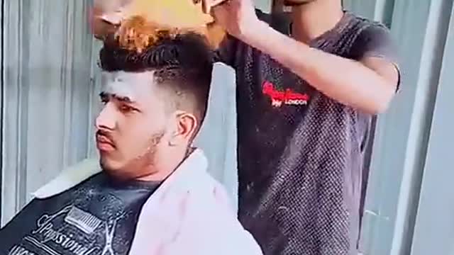 Unbelievable hair cutting