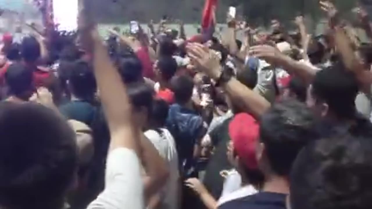 Fan club after victory