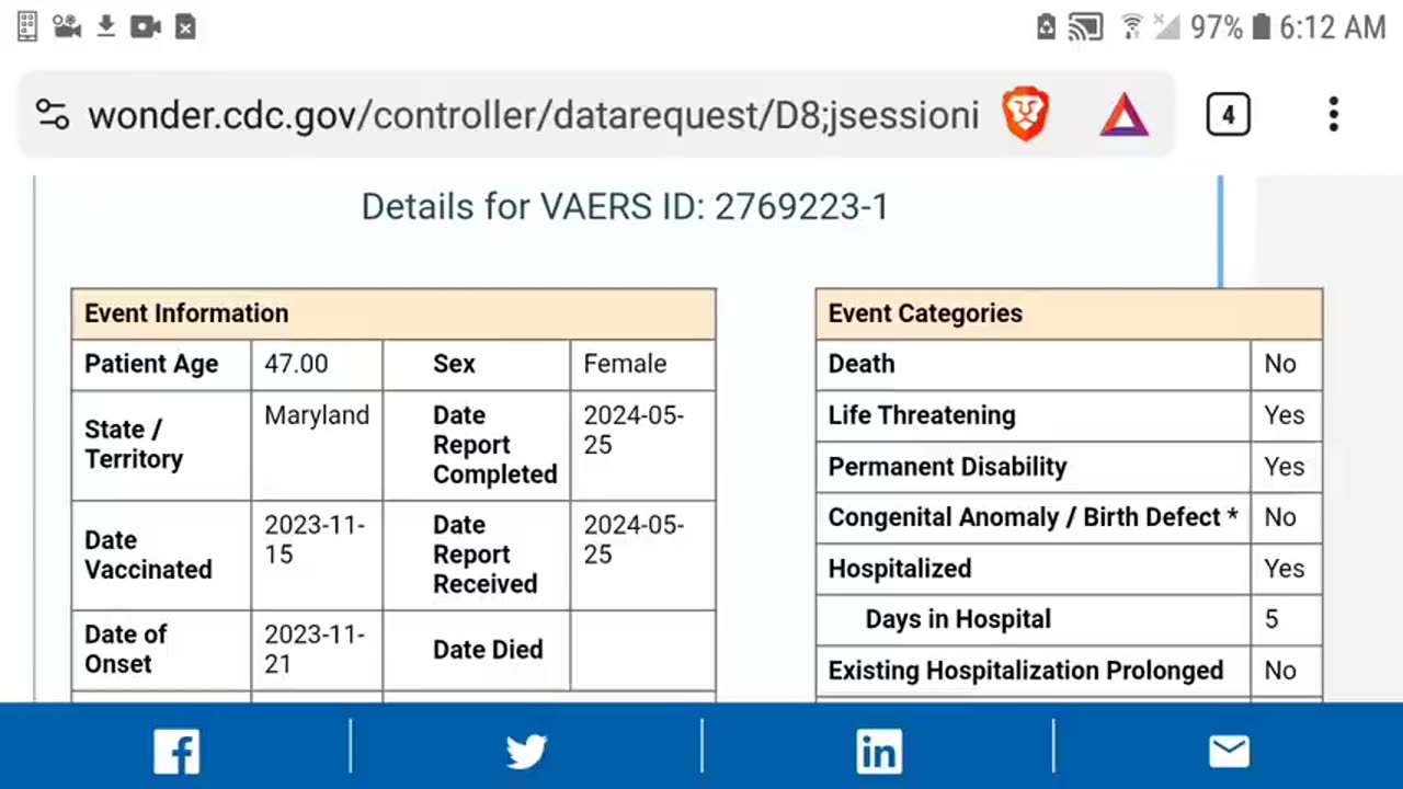 VAERS: 47YR OLD MILITARY FEM. HAS AORTIC DISSECTION, LEAVES DOCTORS BAFFLED!