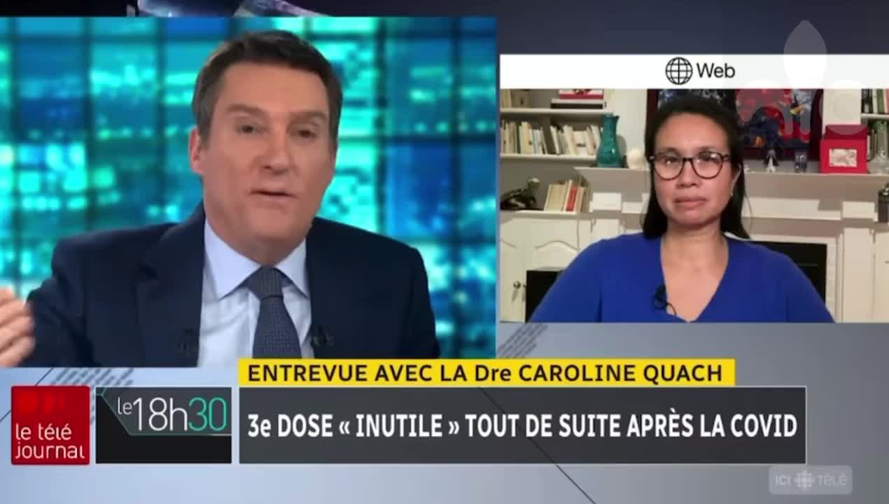 ▶ EXTRAIT-RQ + LIENS parus (18 jan 22) : Dre. Caroline Quach - 3e dose inutile...