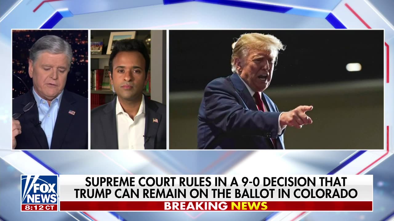 Ramaswamy warns liberal justices 'bought some leash' with 9-0 ruling as more Trump cases lie ahead