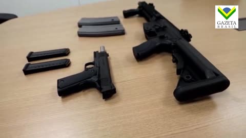 PF divulga imagens de armas devolvidas por Bolsonaro