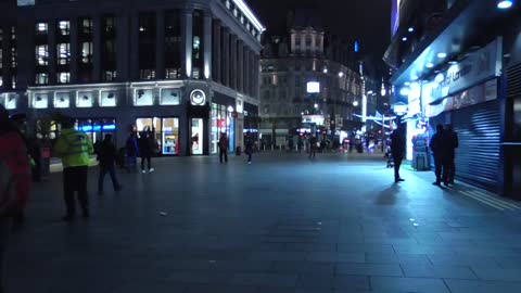 police in Leicester Square covid patrol