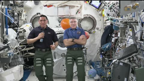 Expedition 69 Space Station Crew Answer Galveston , Texas, Student Questions