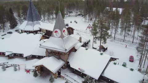 Arctic Marathon at Arctic Circle Rovaniemi Lapland Finland Santa Claus Village home Father Christmas