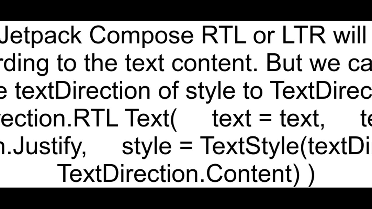 Jetpack compose Justified and RTL Text