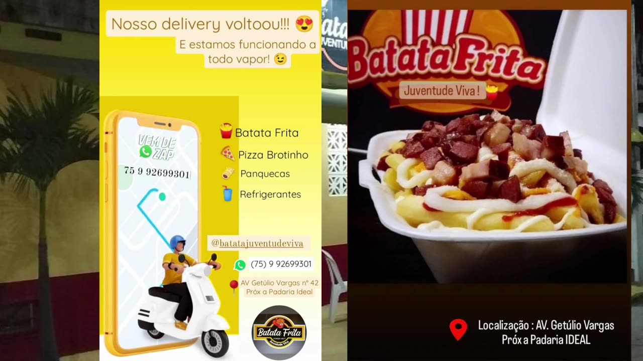 Delivery da Batata Frita Juventude Viva esta de volta e com novidades