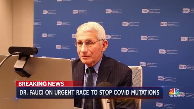 Dr. Fauci Says We’re In A Race Against Time To Beat Covid Variants NBC Nightly News